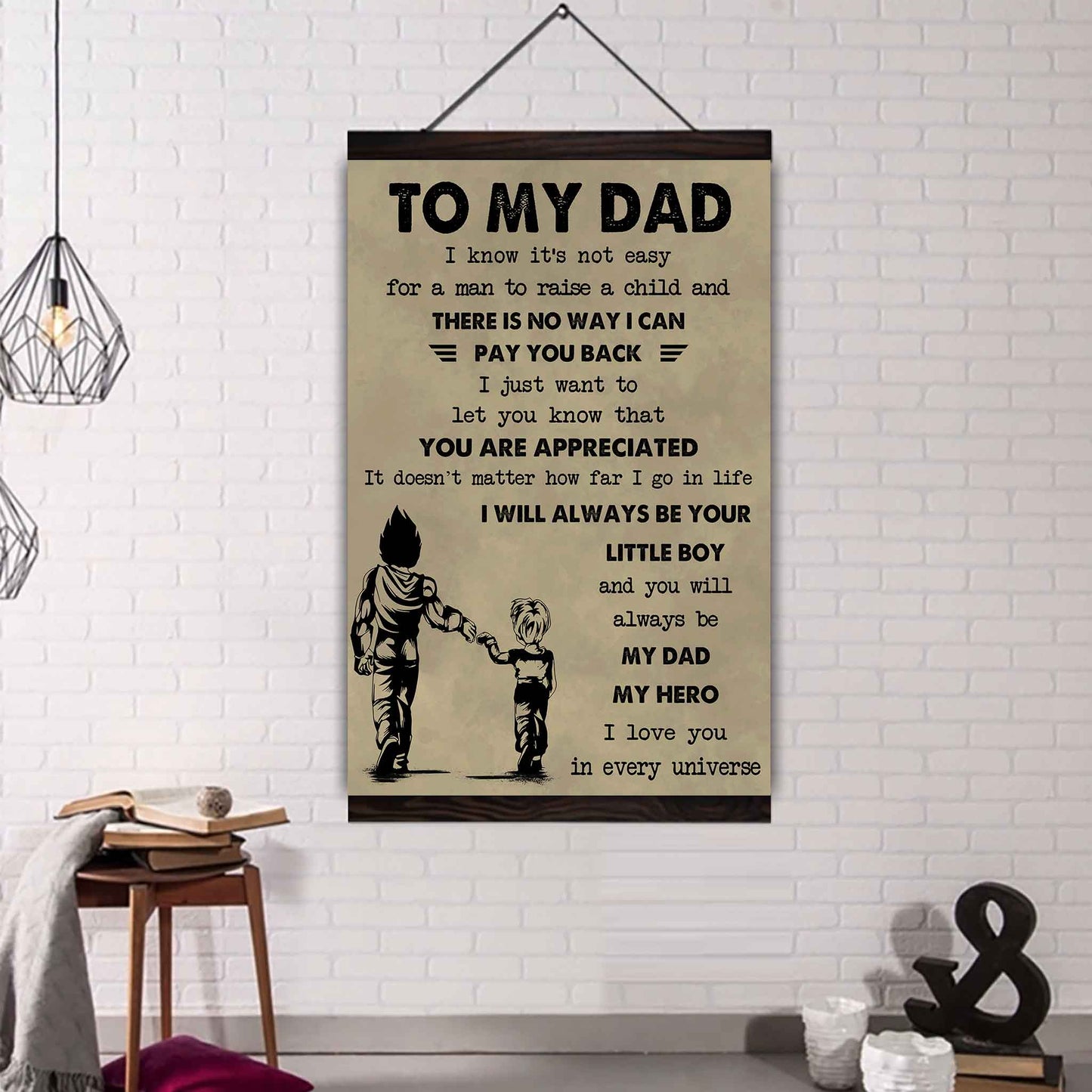 DRB Poster Canvas To My Dad-I love you in every universe