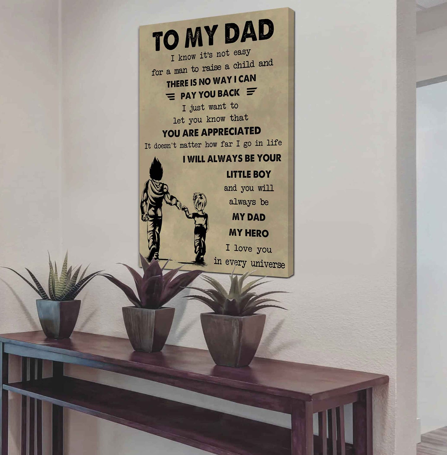 DRB Poster Canvas To My Dad-I love you in every universe