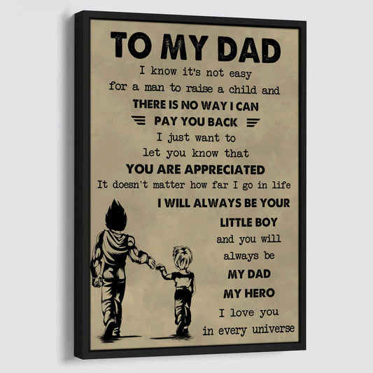 DRB Poster Canvas To My Dad-I love you in every universe