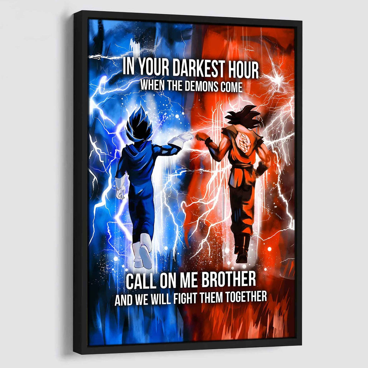 DRB Canvas Wall Art Call On Me Brother And We Will Fight Them Together Gift For Your Friend