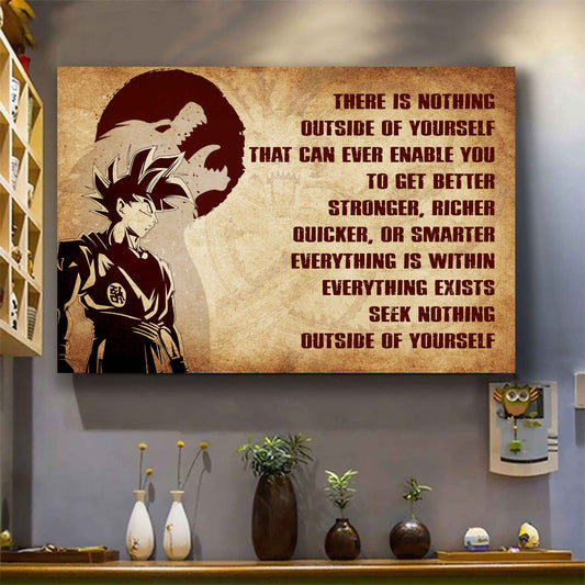 DRB Poster Canvas There Is Nothing Outside Of Yourself Best Gift With Motivation Quotes