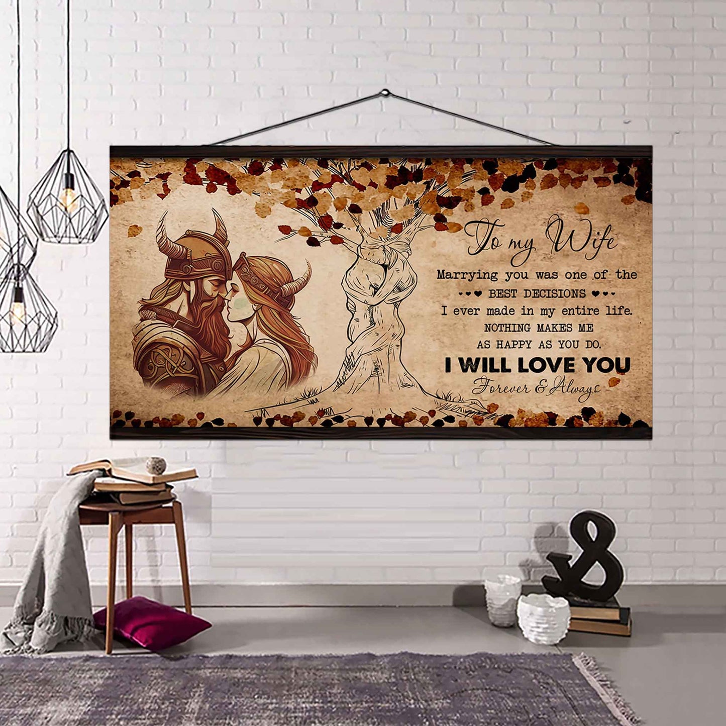 Samurai Poster Canvas To My Wife Marrying You Was One Of The Best Decisions - I Will Love You Forever And Always Gift For Your Wife