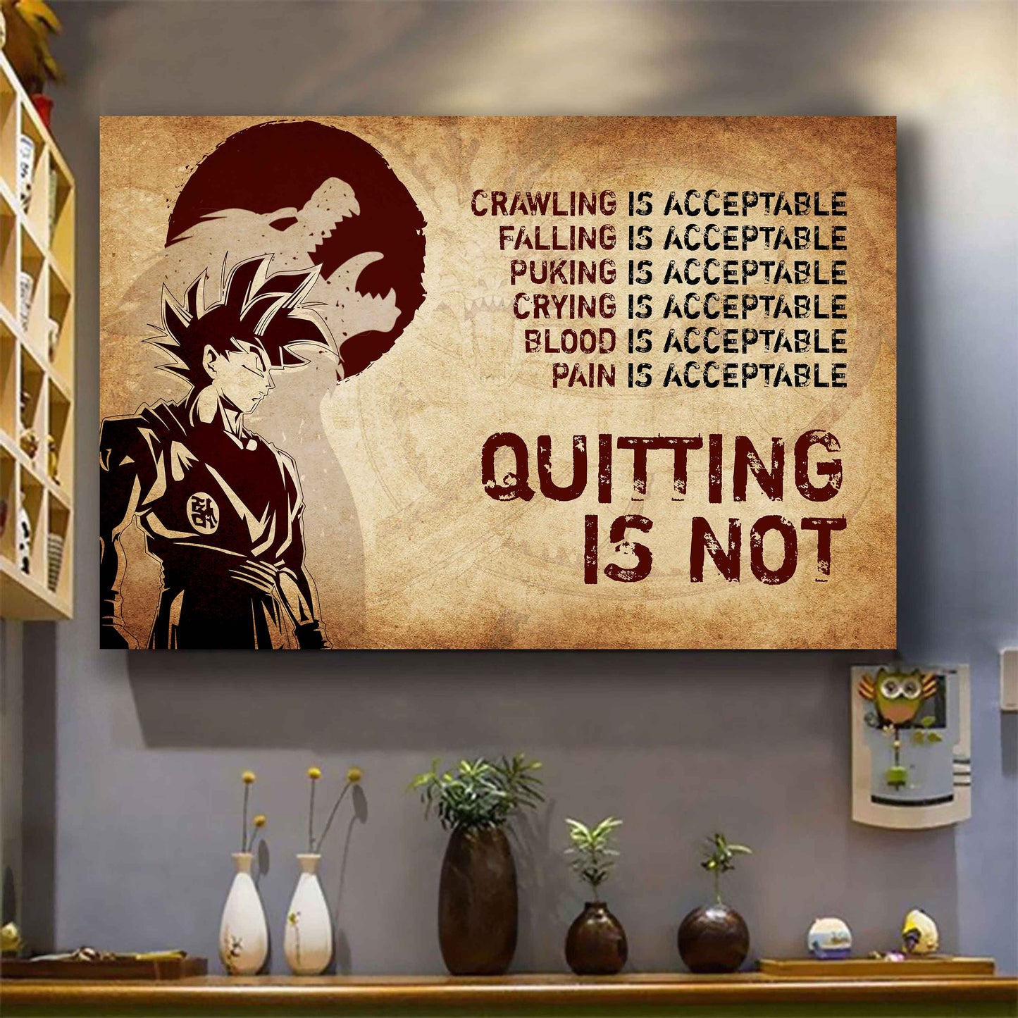 DRB Poster Canvas Quiting Is Not Best Gifts Motivation Quotes