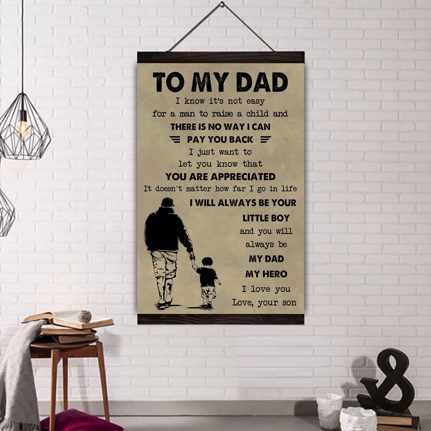 DRB Poster Canvas To My Dad-I love you in every universe