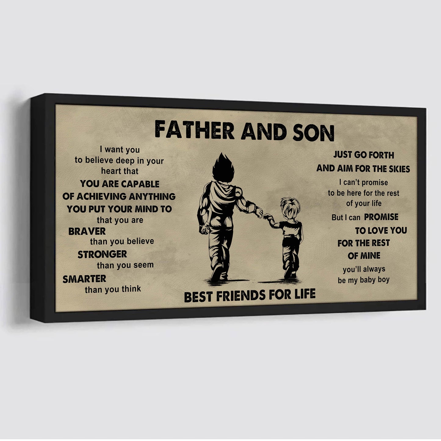 Vikings Father And Daughter Best Friends For Life - That You Are Braver Than You Believe Poster Canvas Gift For Daughter From Father