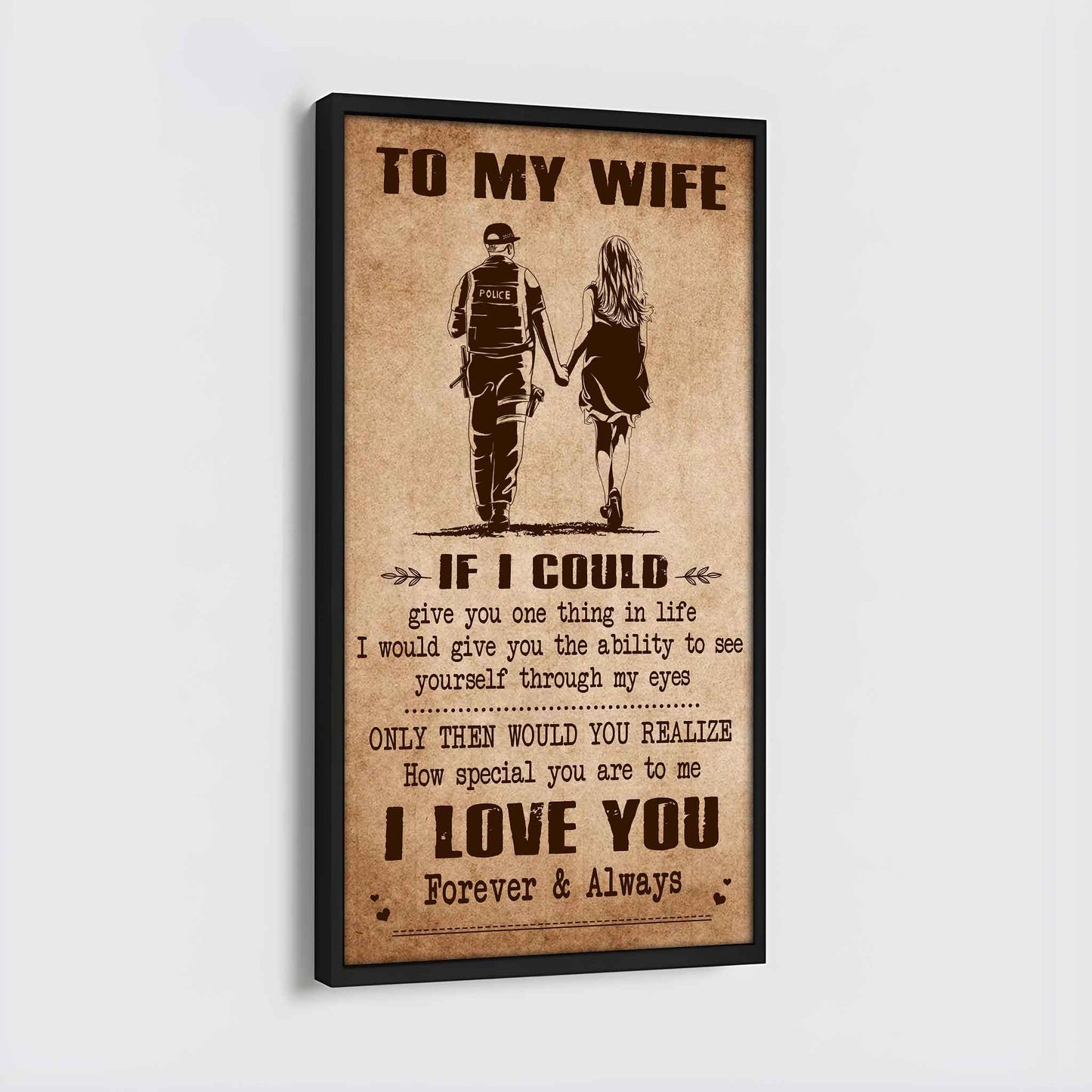 Family Poster Canvas To My Wife If I Could Give You One Thing In Life - How Special You Are To Me Gift For Your Wife
