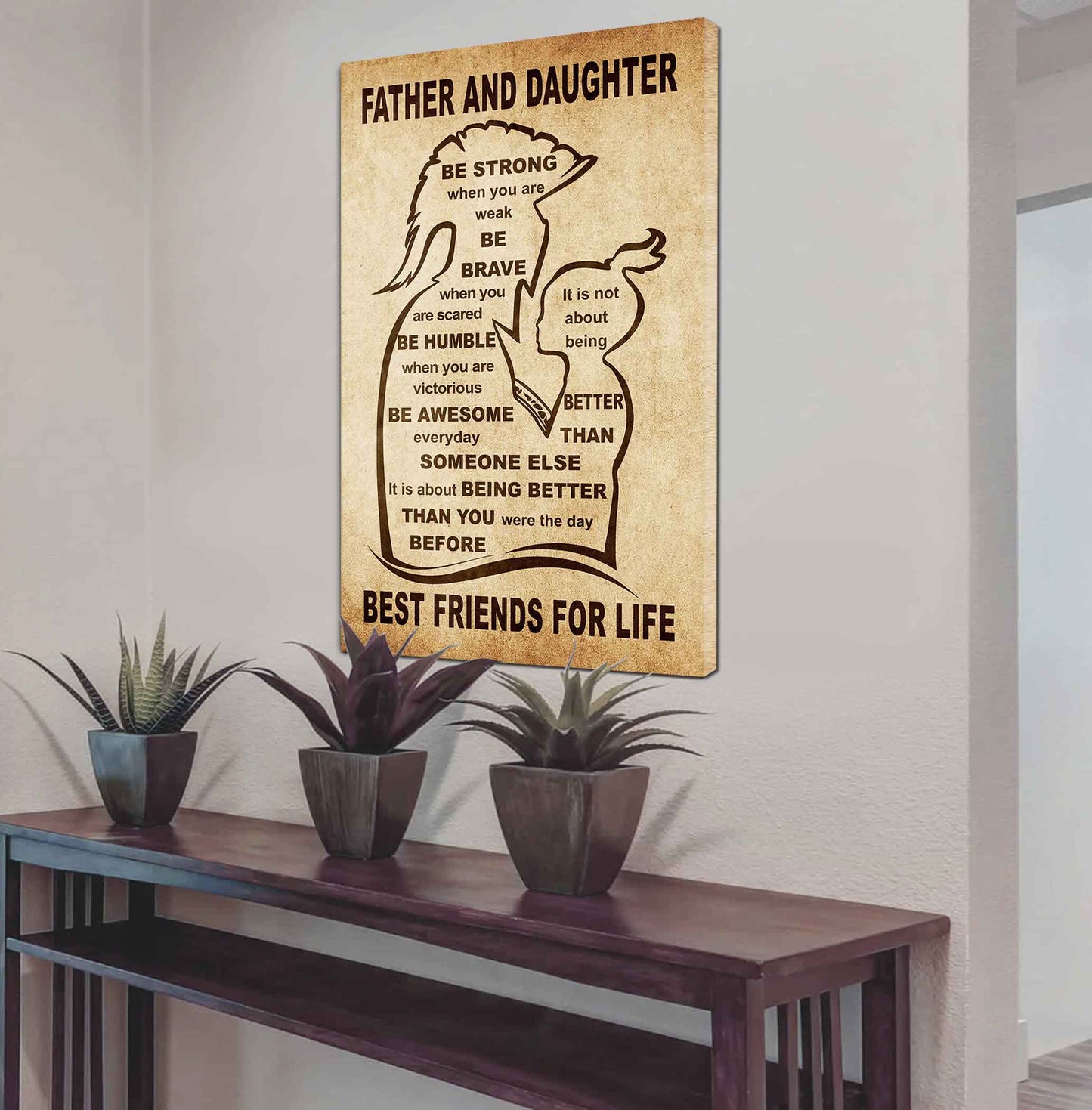 Personalized Family Poster Canvas Be Strong When You Are Weak Be Badass Everyday To My Son Gift From Dad With Motivational Message Quotes