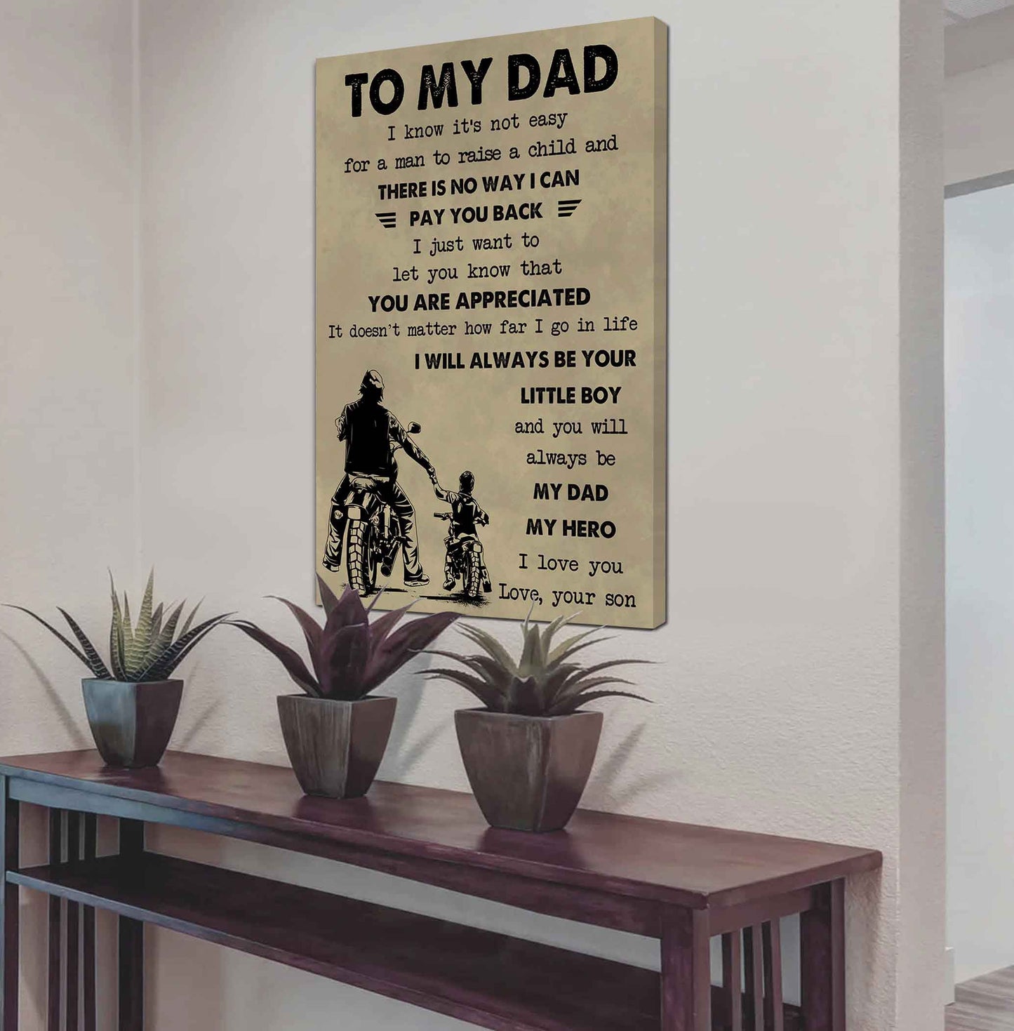 DRB Poster Canvas To My Dad-I love you in every universe