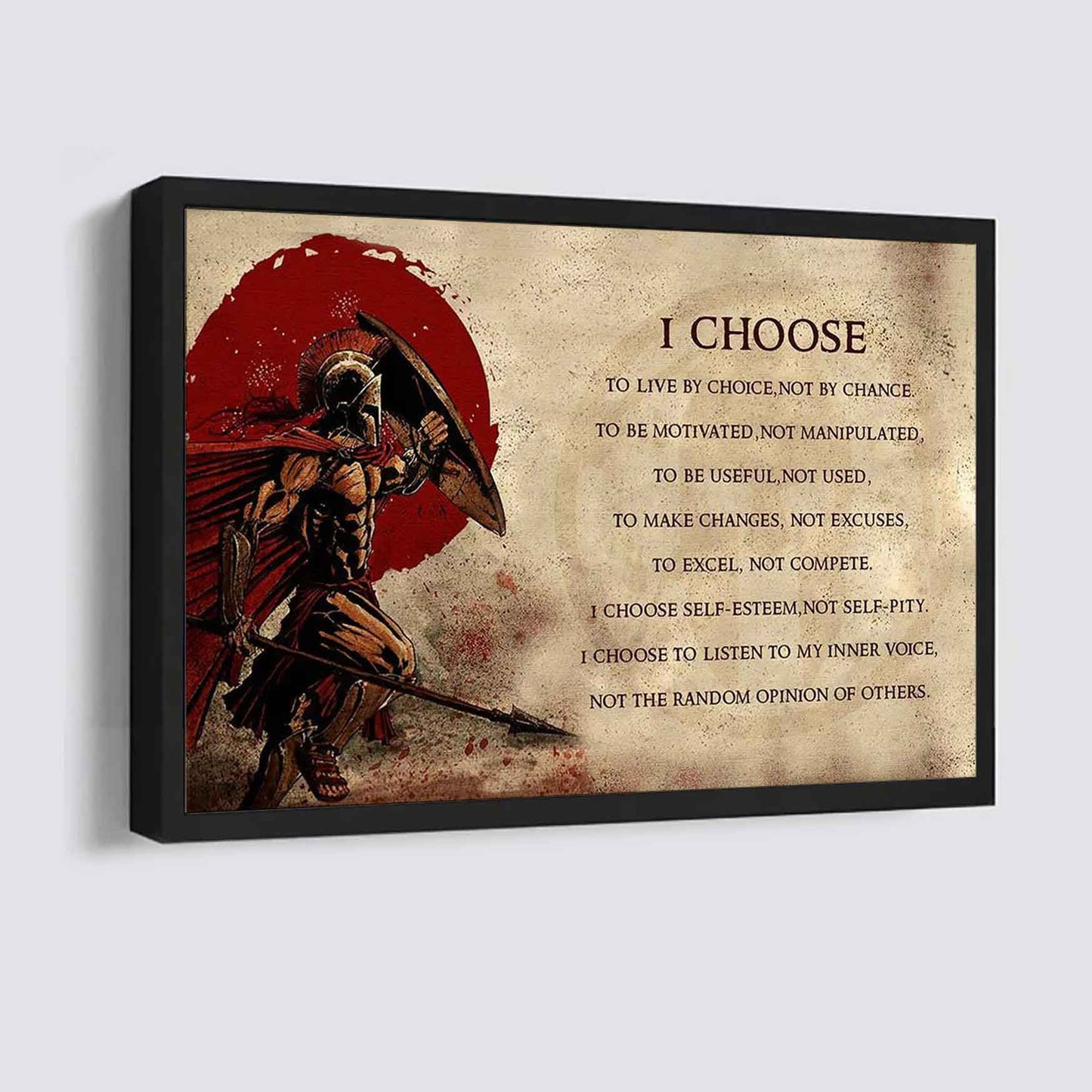 Motivational canvas-I Choose