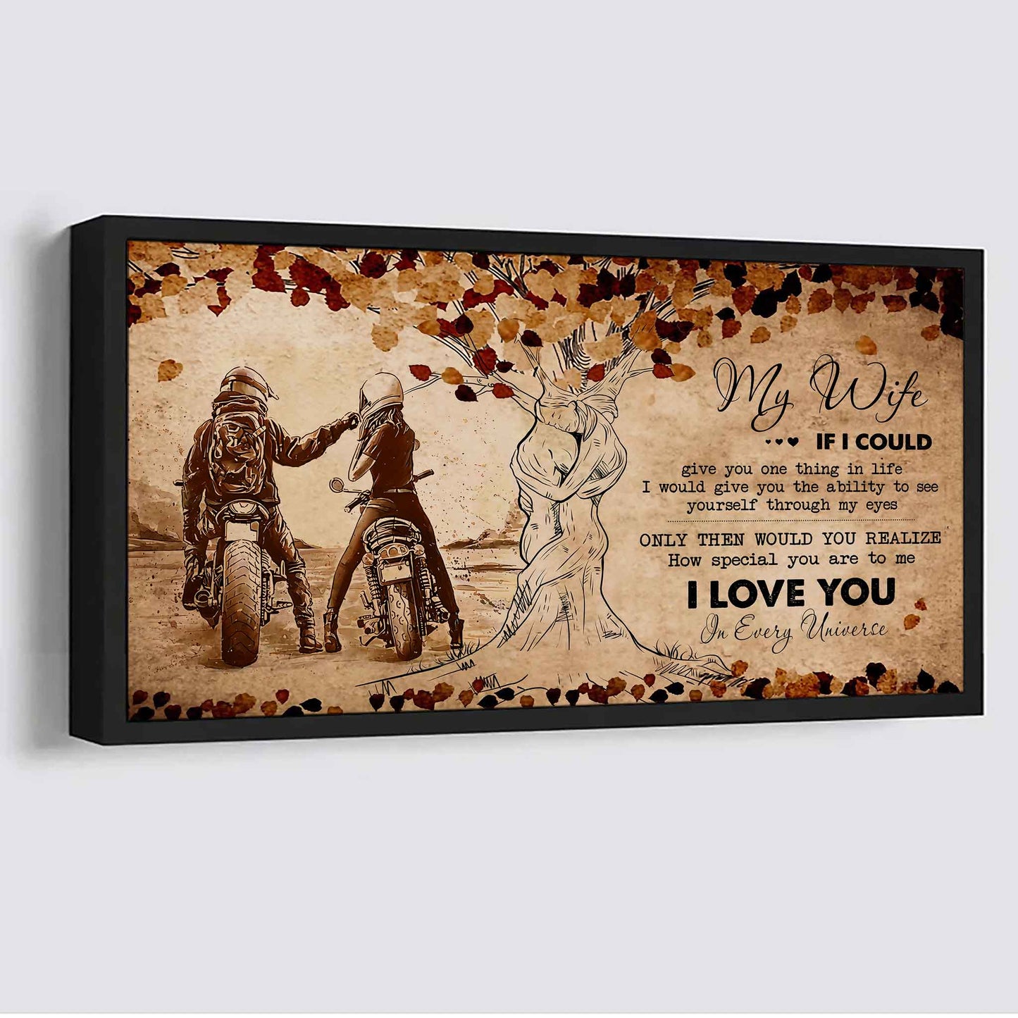 American Football Poster Canvas To My Wife If I Could Give You One Thing In Life - How Special You Are To Me Gift For Your Wife