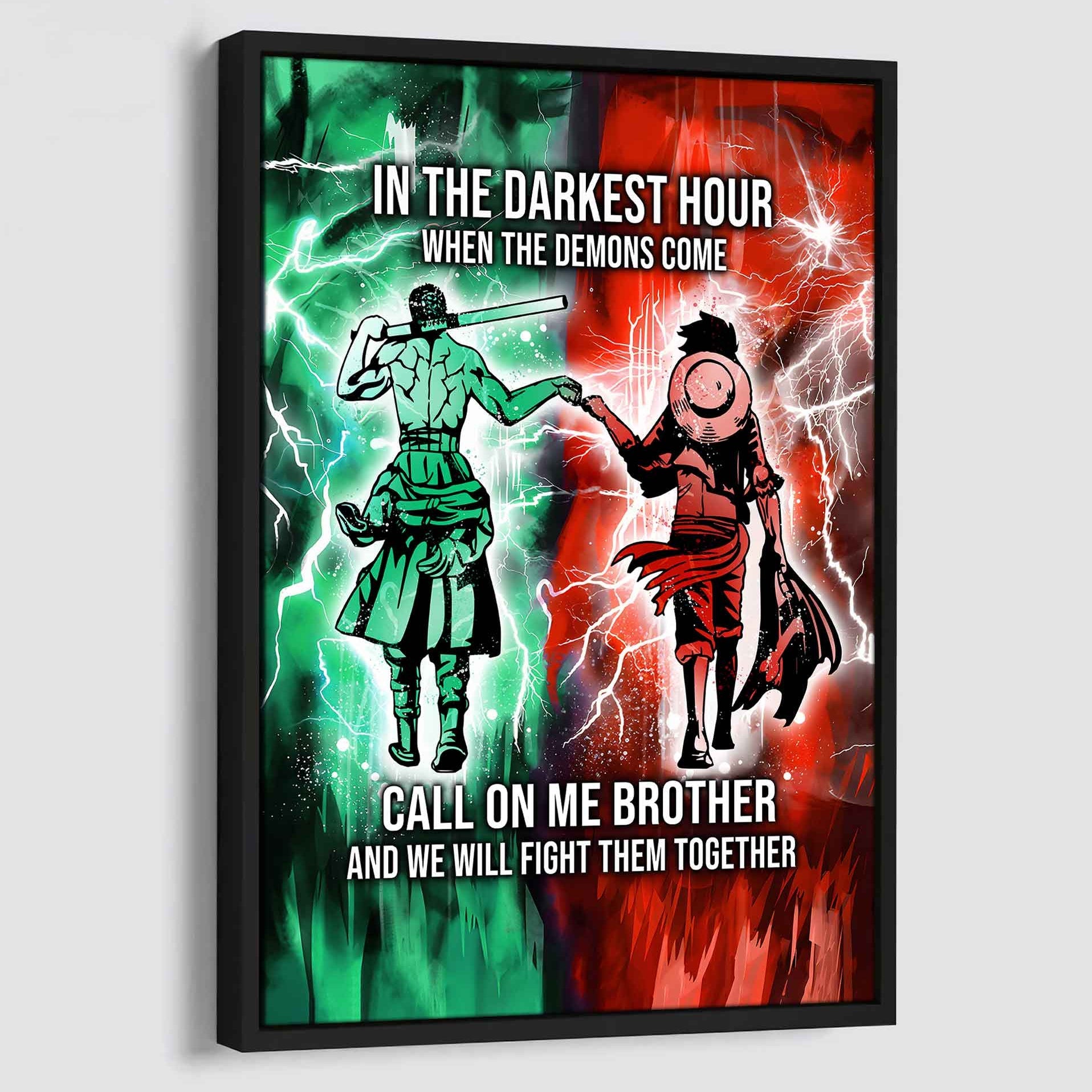 DRB Canvas Wall Art Call On Me Brother And We Will Fight Them Together Gift For Your Friend