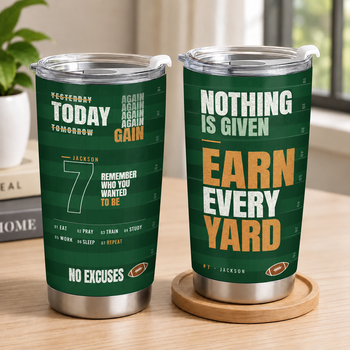 Customizable Sport Tumbler Motivation Quotes Gift For You