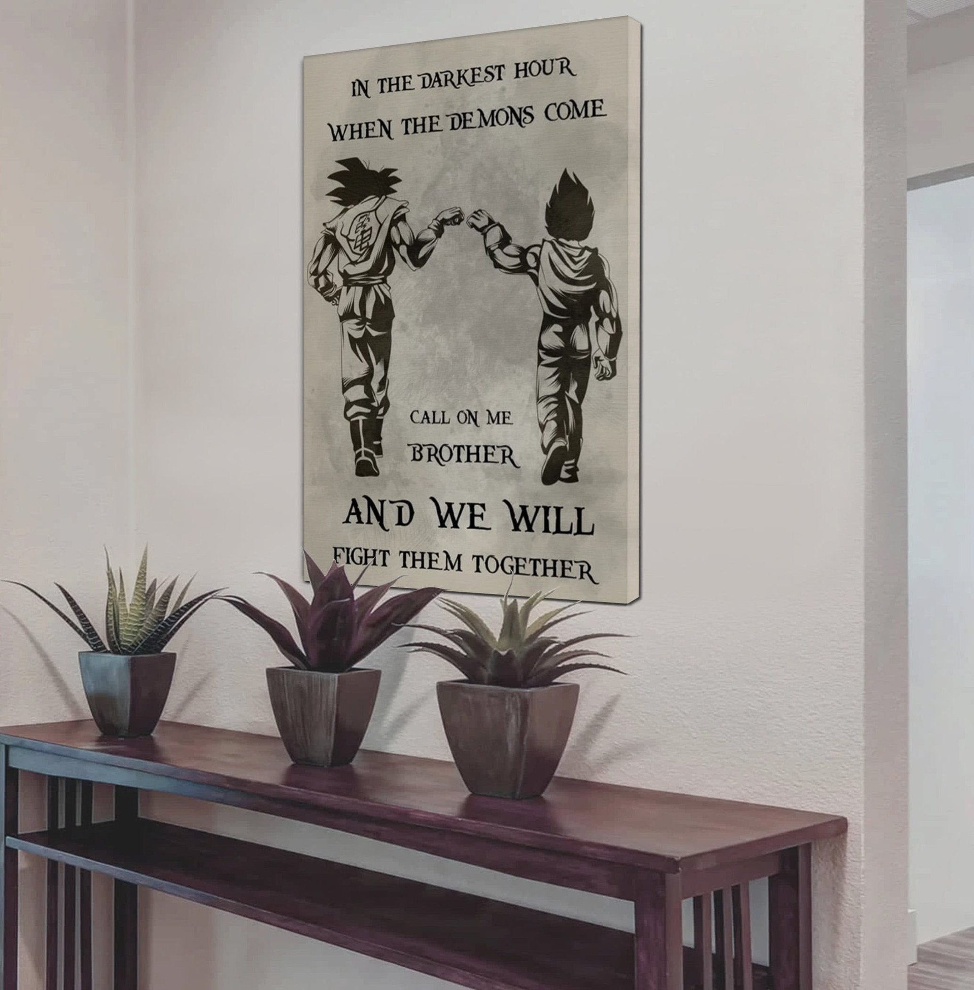 DRB Canvas Wall Art Call On Me Brother And We Will Fight Them Together Gift For Your Friend