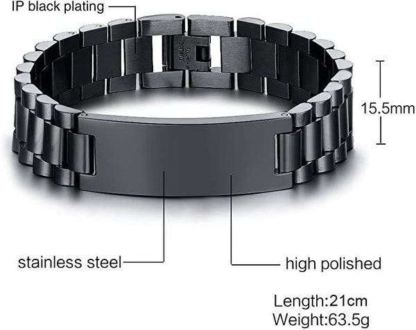Spartan NVL Personalized Double Sided Bracelet Father And Son Best Friends For Life - Message on the back side