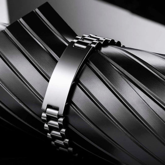 Samurai ANT Personalized Double Sided Bracelet Father And Son Best Friends For Life - Message on the back side