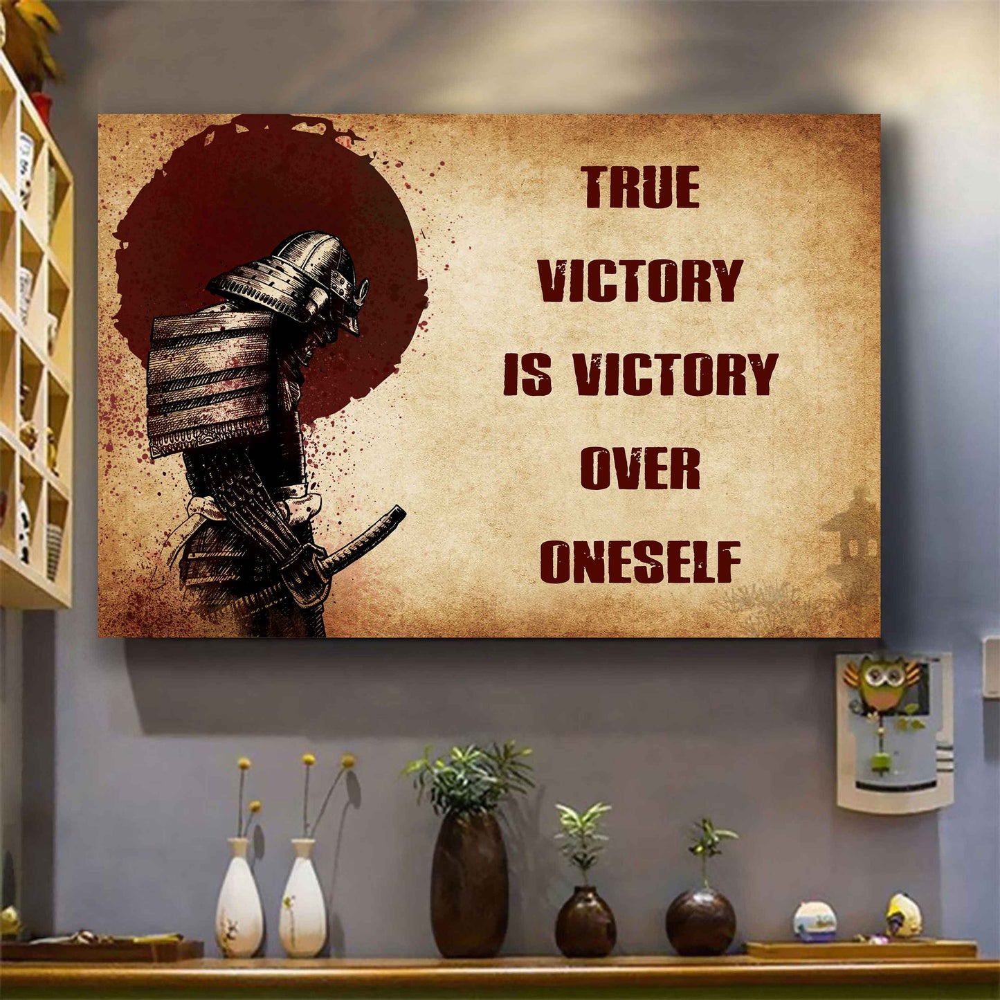 Viking Poster Canvas True Victory Is Victory Over Oneself Gift For Your Friend