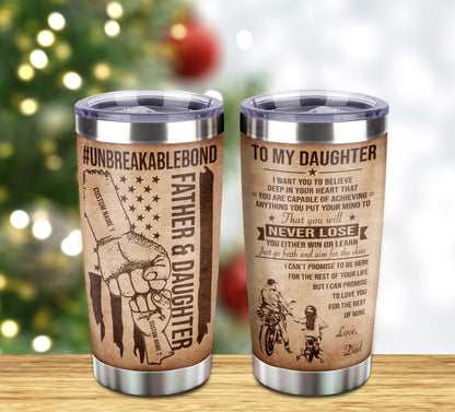 Customizable Sport Tumbler Never Forget Your Way Back Home From Dad To Daughter