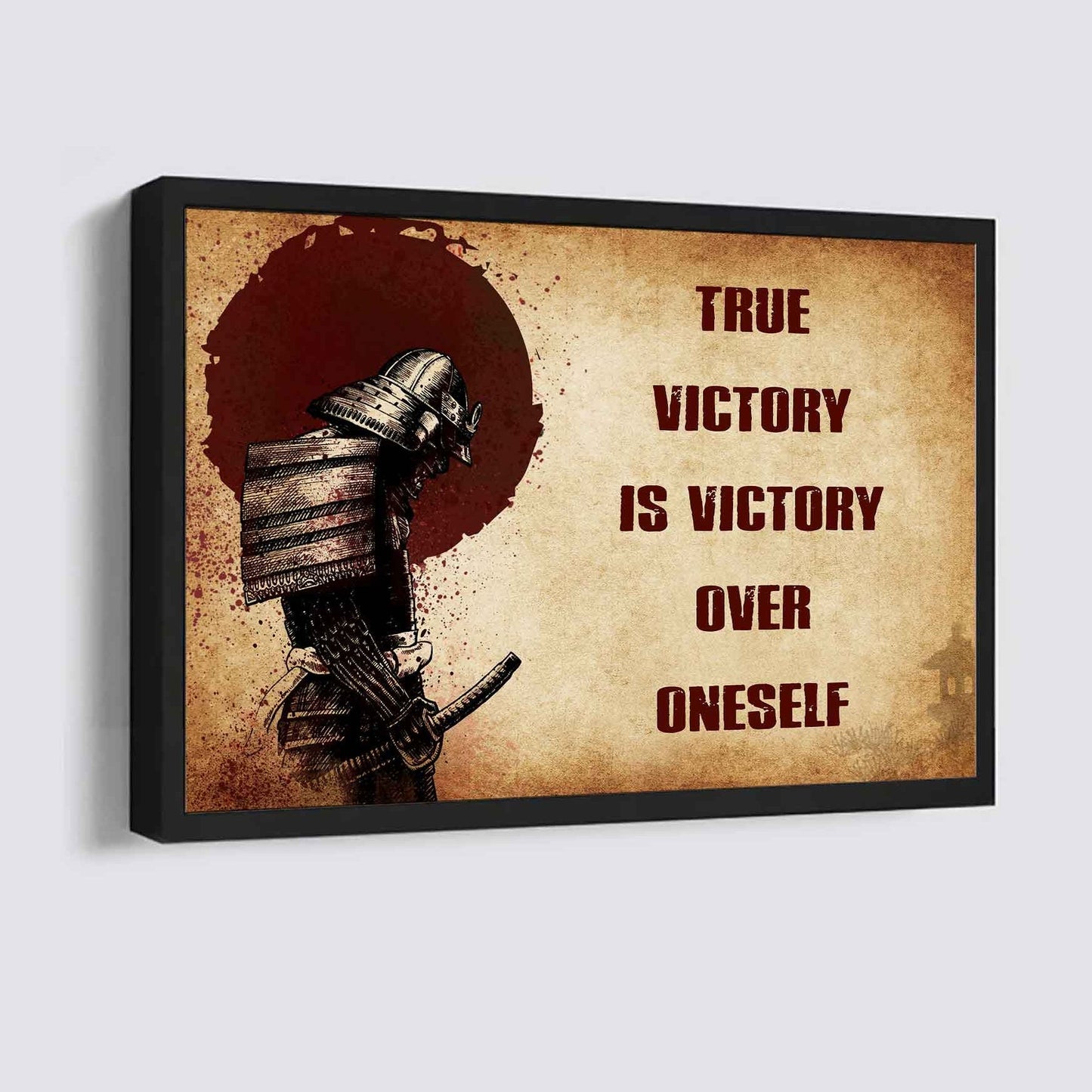 Viking Poster Canvas True Victory Is Victory Over Oneself Gift For Your Friend