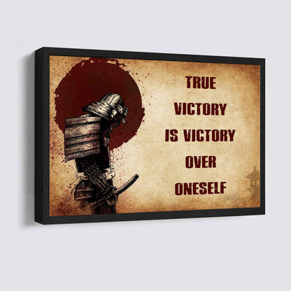 Viking Poster Canvas True Victory Is Victory Over Oneself Gift For Your Friend