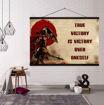 Viking Poster Canvas True Victory Is Victory Over Oneself Gift For Your Friend