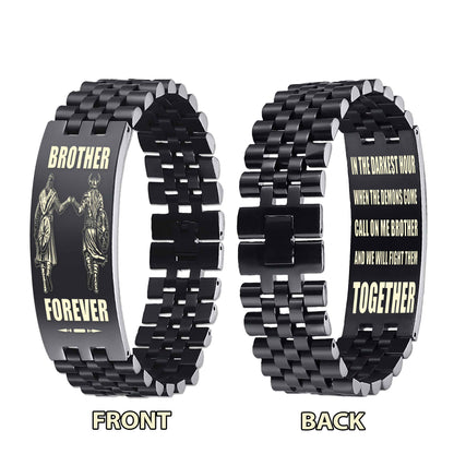 Brother Forever Viking Bracelet – Personalized Engraved Double-Sided Gift from Brother