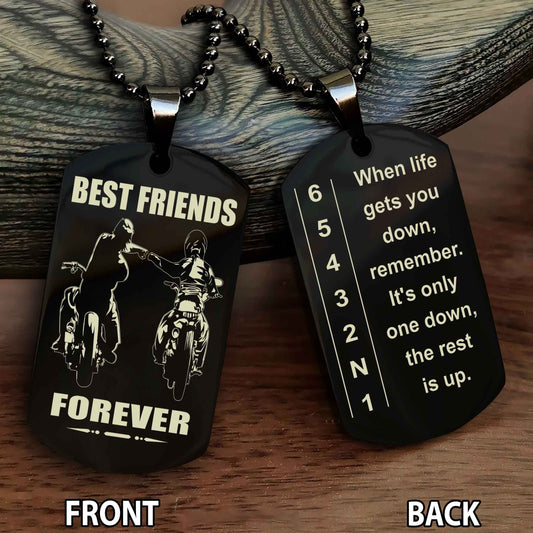 Best Friends Forever Personalized Doule Side Dog Tag Gift For Your Friend