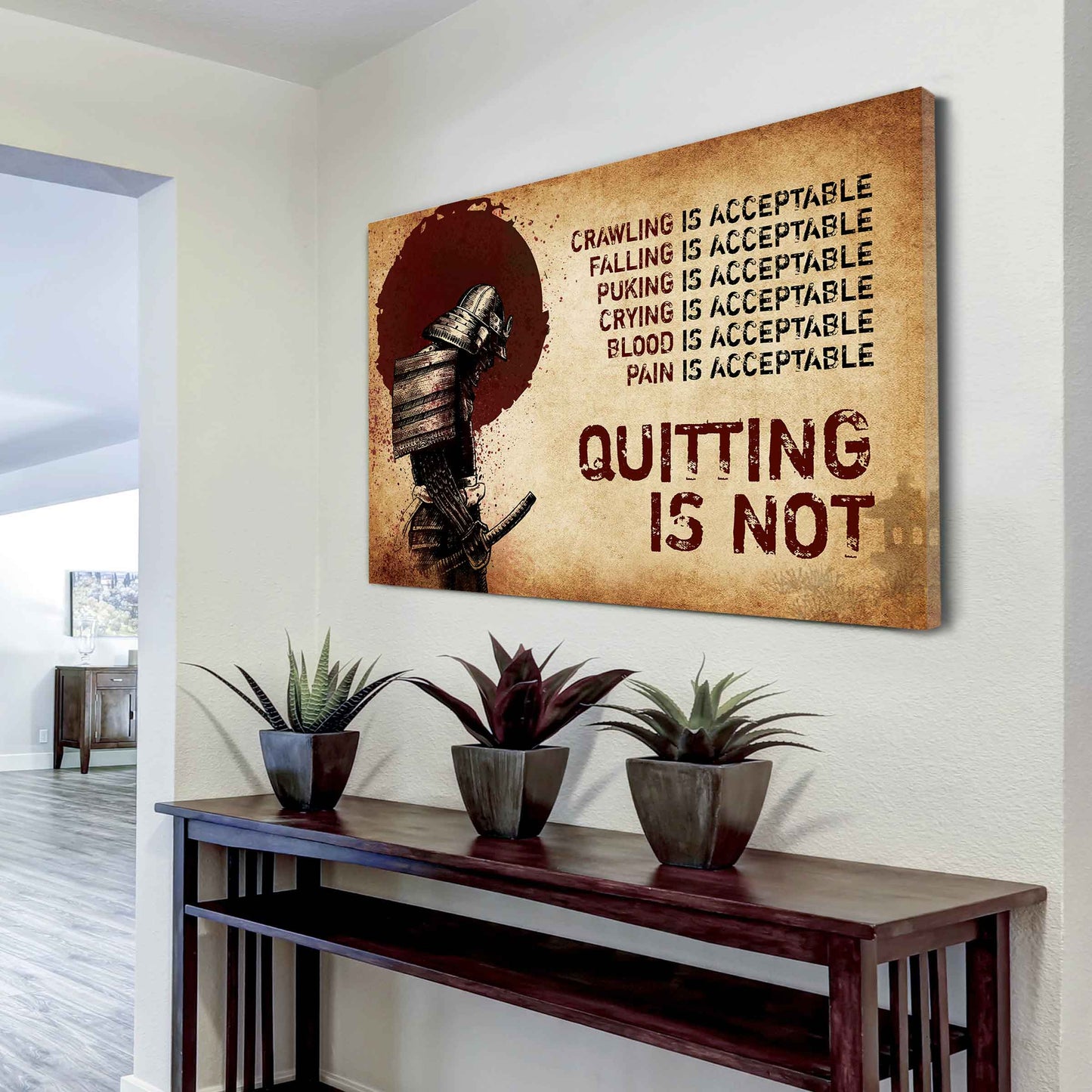 Viking Poster Canvas Quiting Is Not Best Gifts Motivation Quotes