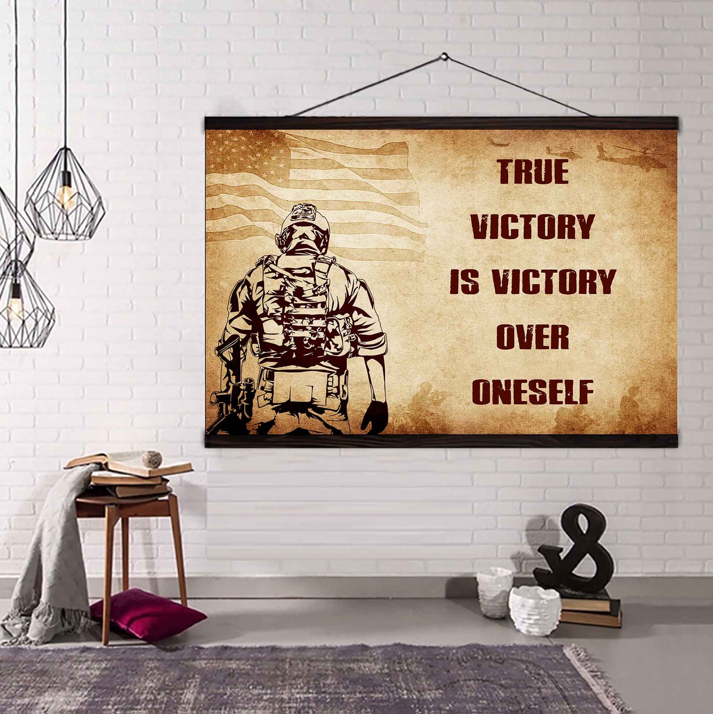 Viking Poster Canvas True Victory Is Victory Over Oneself Gift For Your Friend