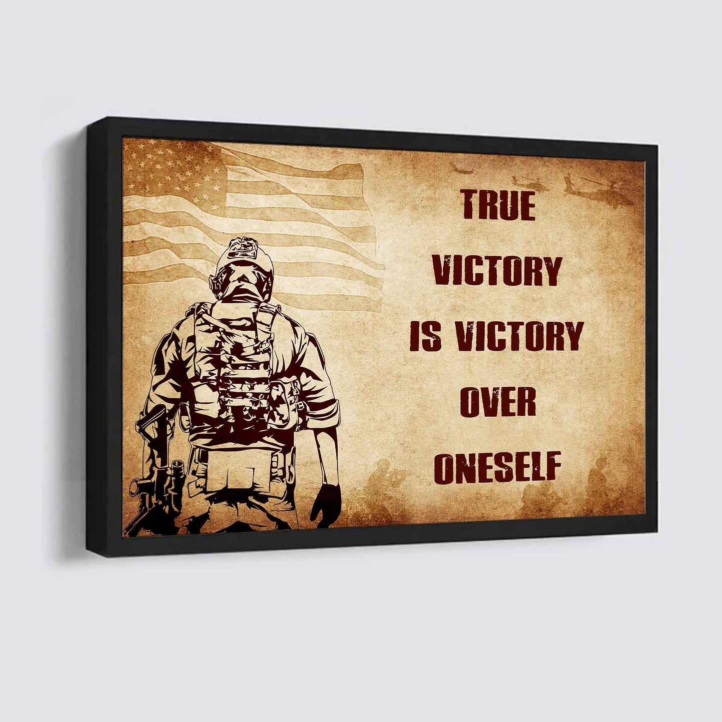 Viking Poster Canvas True Victory Is Victory Over Oneself Gift For Your Friend