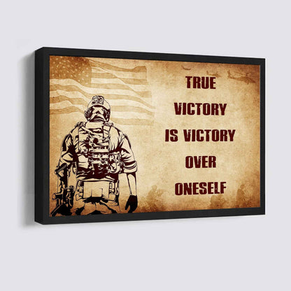 Viking Poster Canvas True Victory Is Victory Over Oneself Gift For Your Friend
