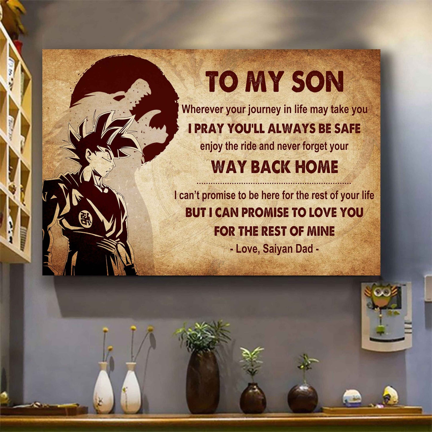 New Version Warrior Poster Canvas Your Way Back Home From Dad To Son Gift For Your Son
