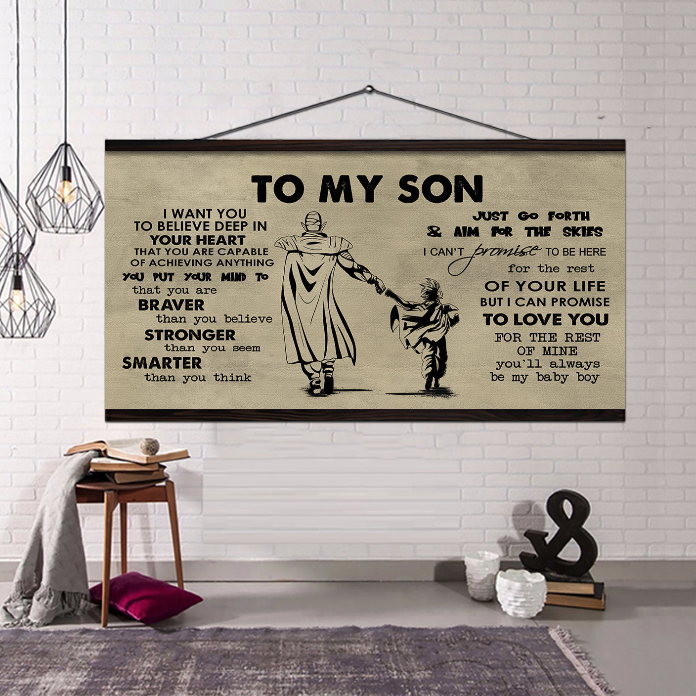 GK TO MY SON- I WANT YOU TO BELIEVE- CANVAS POSTER