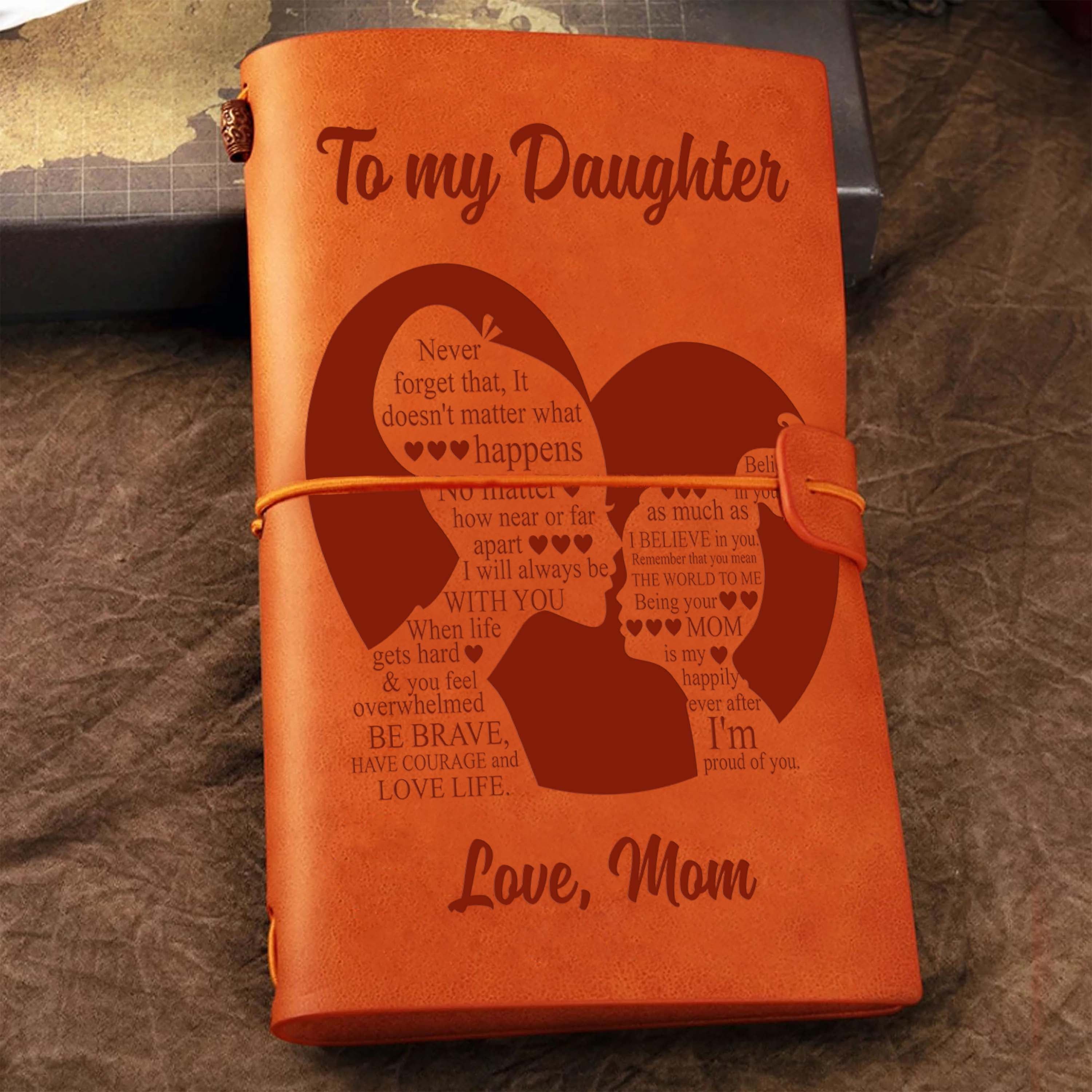 Family Journal Gift For Your Daughter Gift From Mom Being Your Mom Is Happily Ever After I Am Proud Of You