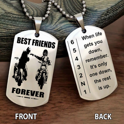 Best Friends Forever Personalized Doule Side Dog Tag Gift For Your Friend