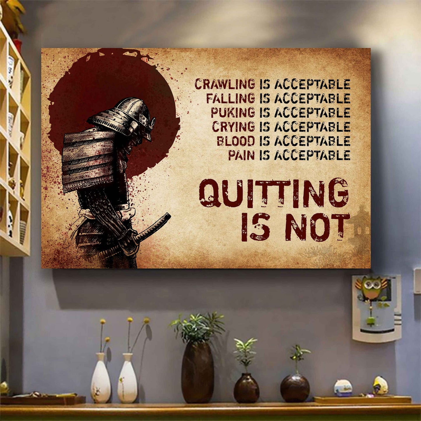 Viking Poster Canvas Quiting Is Not Best Gifts Motivation Quotes