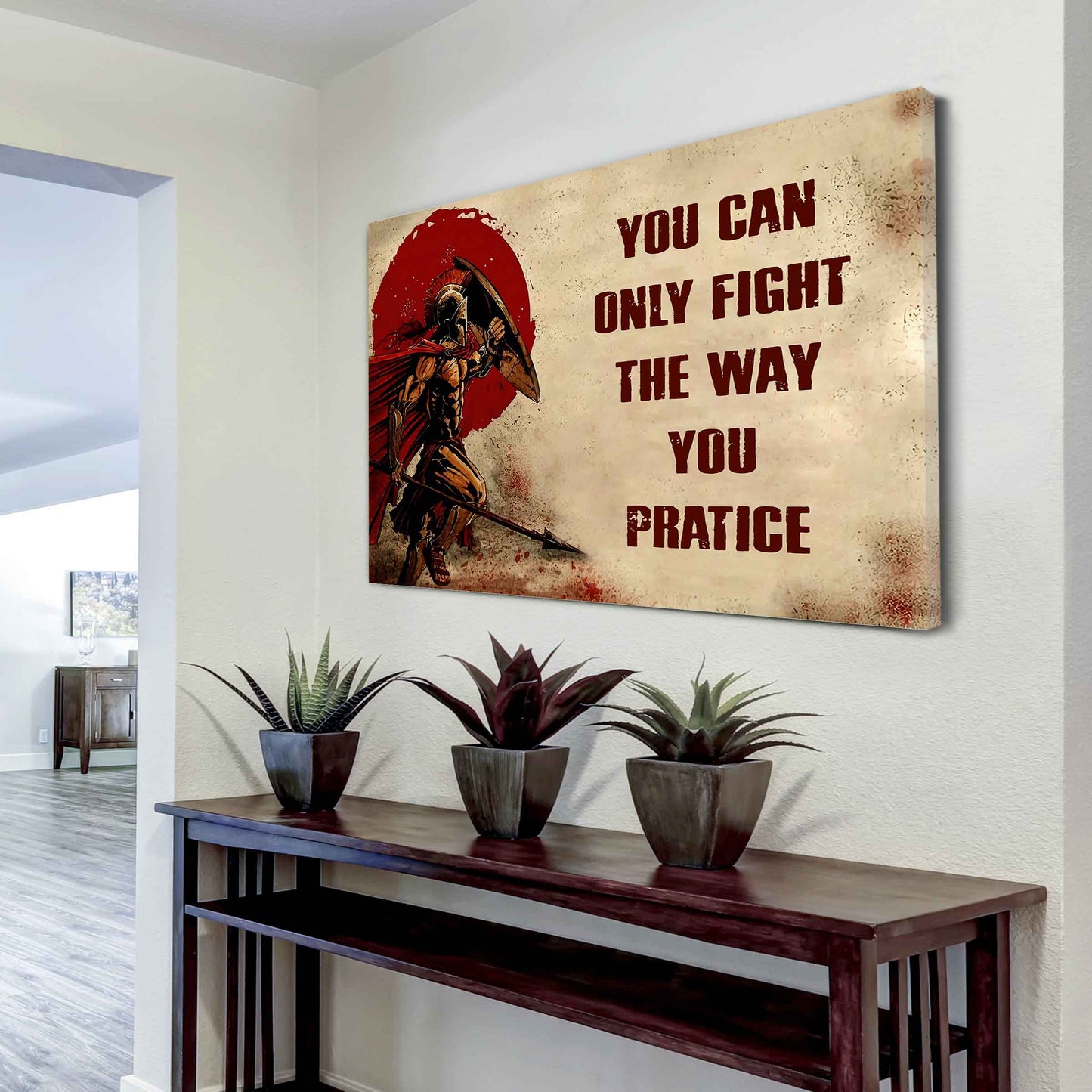 Viking Poster Canvas You Can Only Fight The Way You Practice