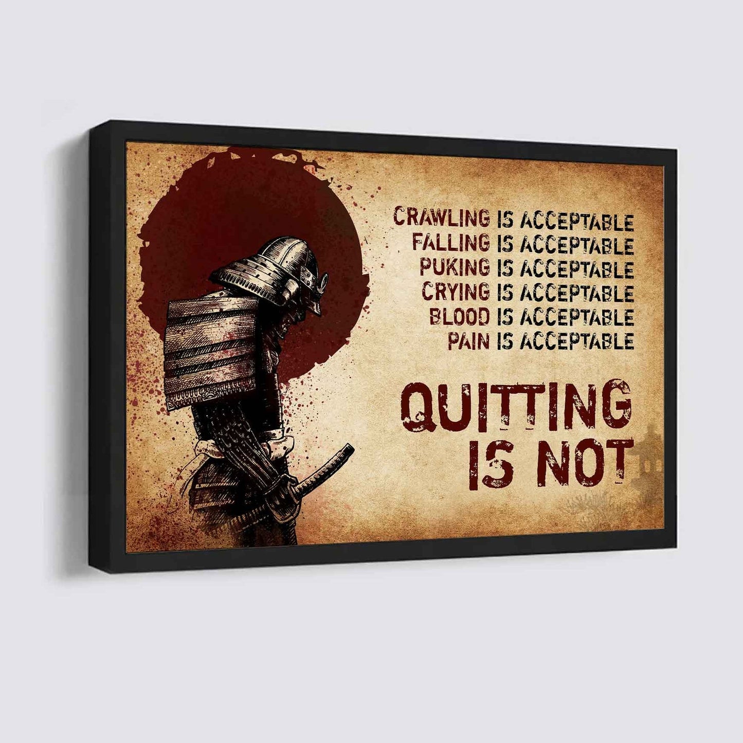 Viking Poster Canvas Quiting Is Not Best Gifts Motivation Quotes