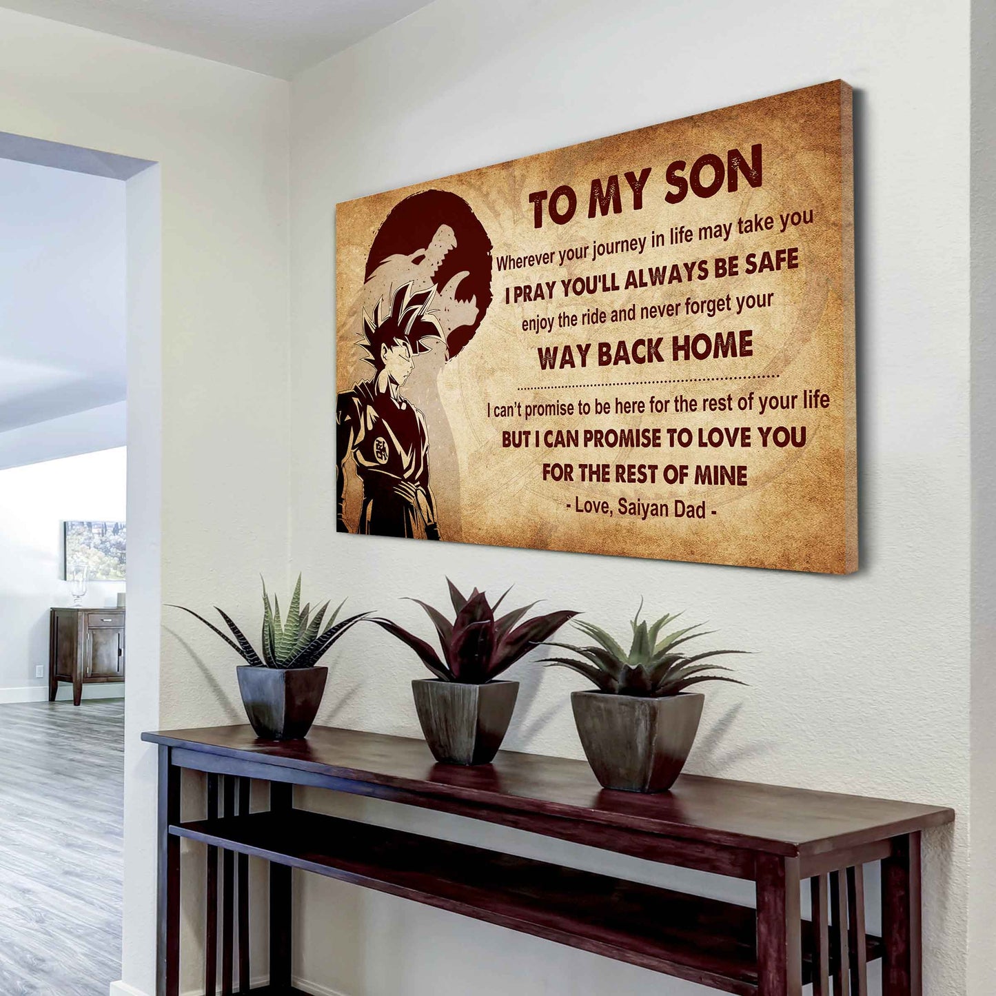 Viking Poster Canvas Your Way Back Home From Dad To Son Gift For Your Son