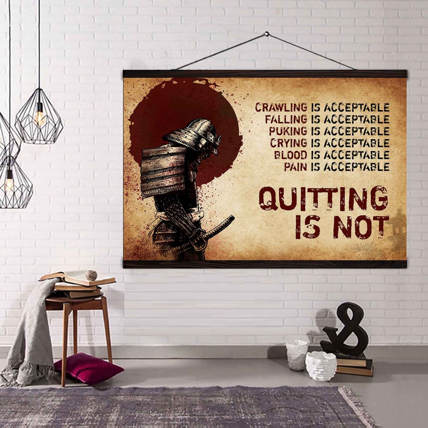 Viking Poster Canvas Quiting Is Not Best Gifts Motivation Quotes