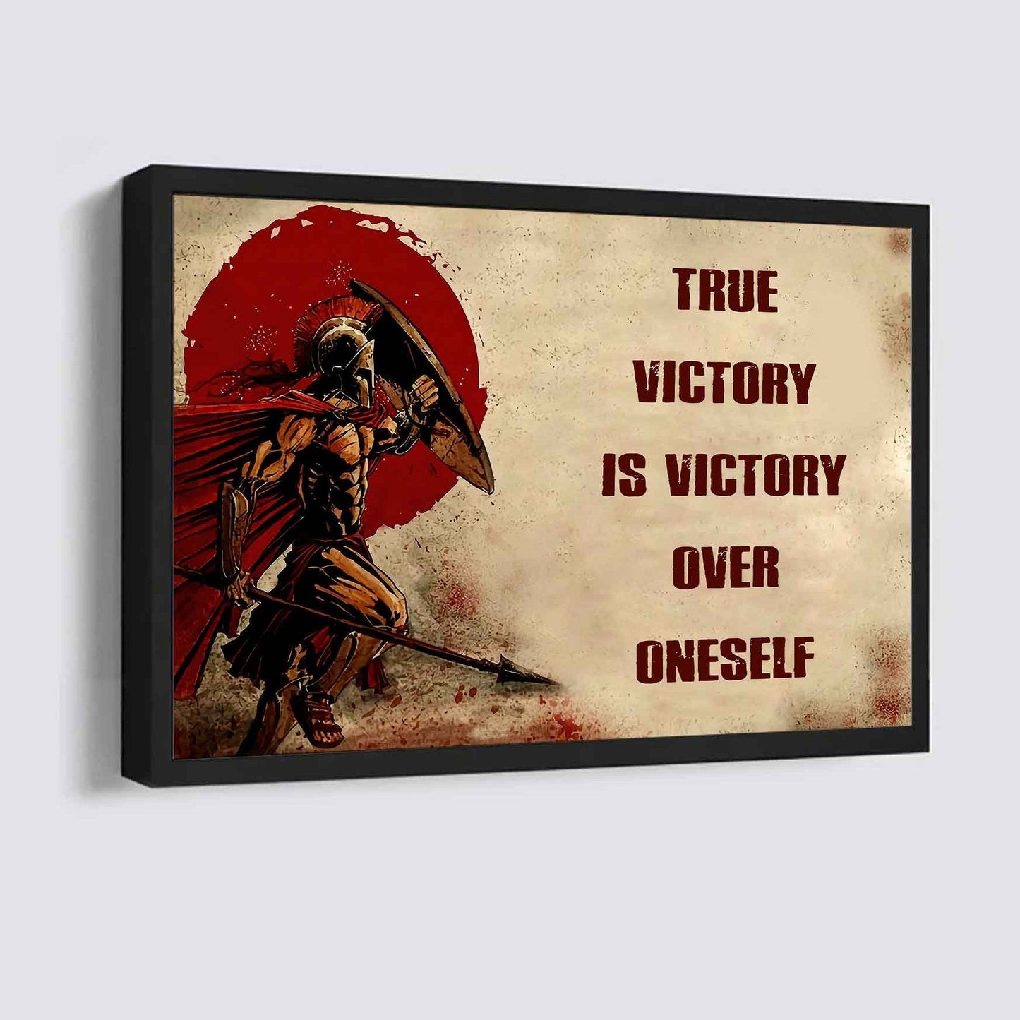 Viking Poster Canvas True Victory Is Victory Over Oneself Gift For Your Friend