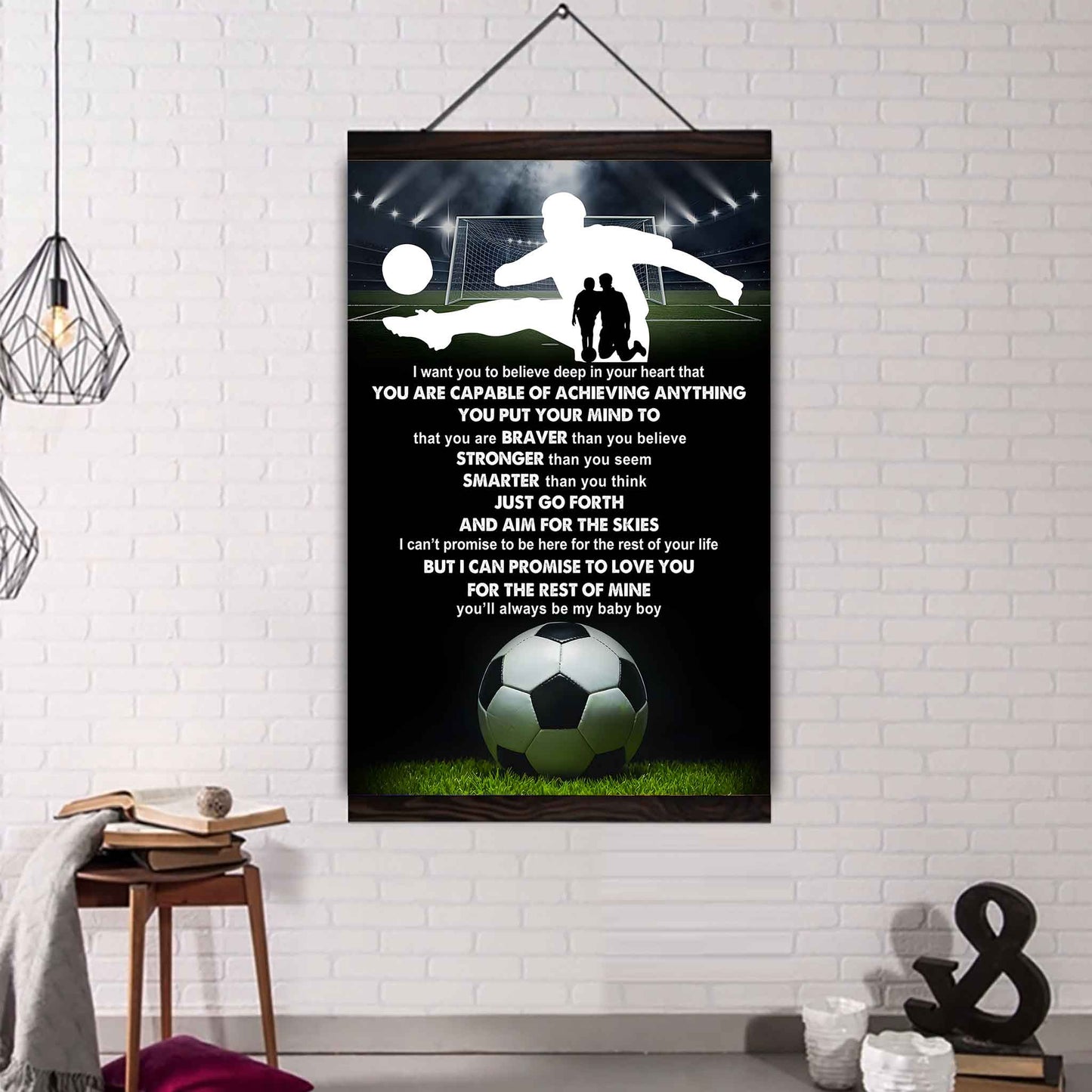 Poster Canvas To My Son You Put Your Mind To That You Are Braver Gift From Dad
