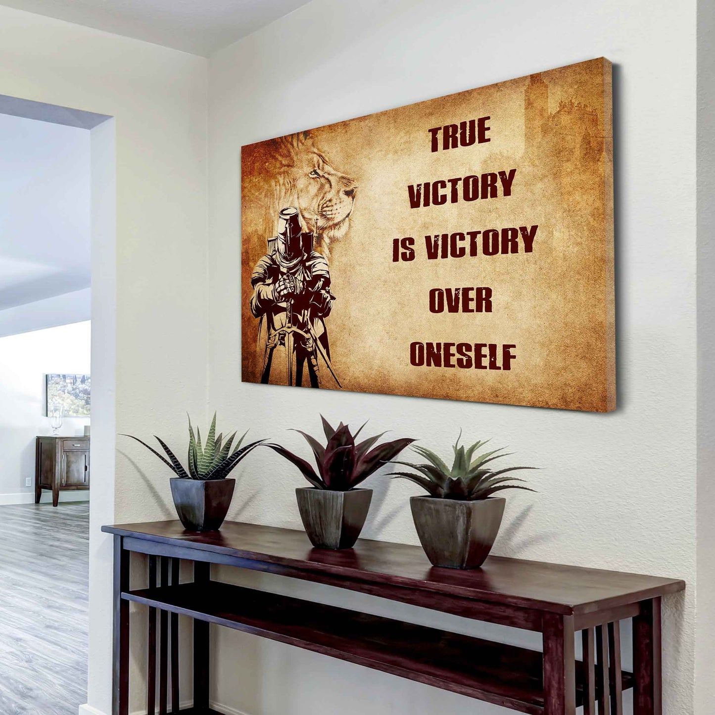 Viking Poster Canvas True Victory Is Victory Over Oneself Gift For Your Friend
