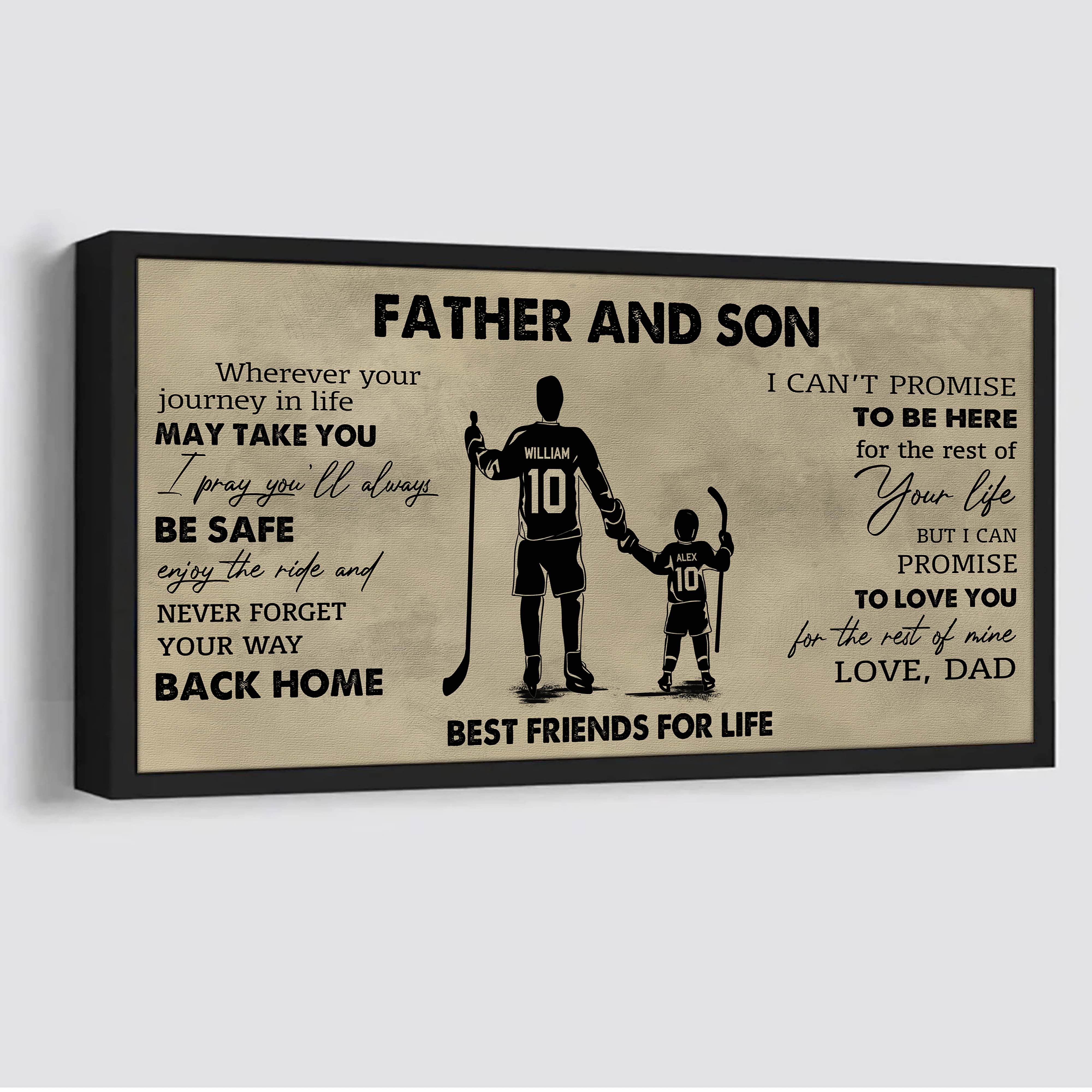 Family Father And Daughter Best Friends For Life - Never Forget Your Way Back Home Poster Canvas Gift For Daughter From Father