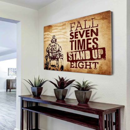 DRB Poster Canvas Fall Down Seven Times Stand Up Eight