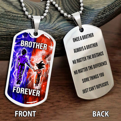 Personalized Double Side Graphic Dog Tag Gift For Brother Once A Soldier Always A Soldier