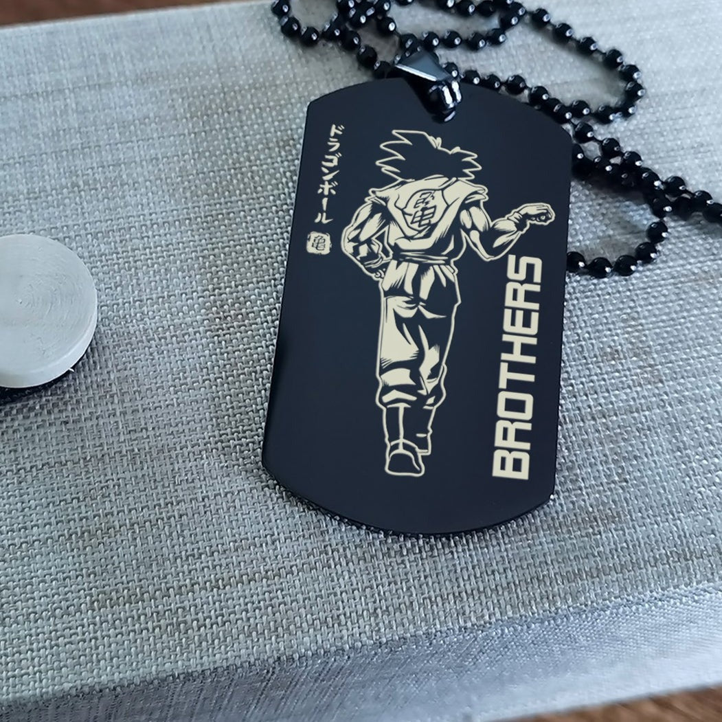 New Brother Double Sided Engraved Dog Tag Brothers Forever