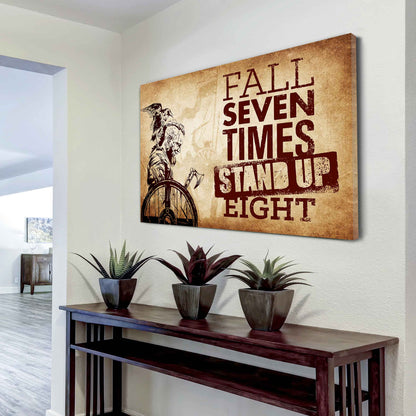 DRB Poster Canvas Fall Down Seven Times Stand Up Eight