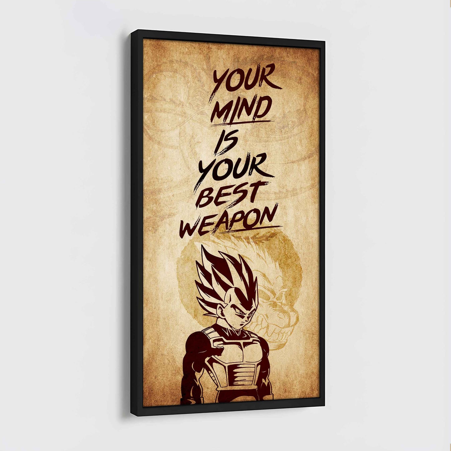 Warrior Your Mind Is Your Best Weapon Poster Canvas Motivation Canvas Gift For You