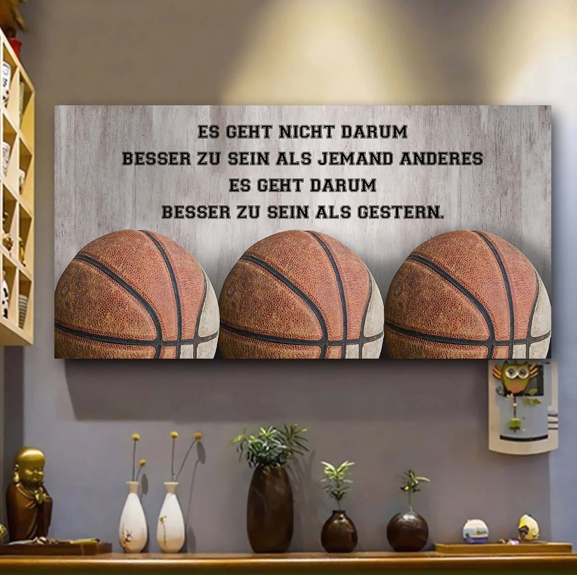 Basketball-Es geht nicht darum, besser zu sein als jemand anderes, es geht darum, besser zu sein als gestern.