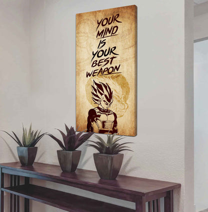 Warrior Your Mind Is Your Best Weapon Poster Canvas Motivation Canvas Gift For You